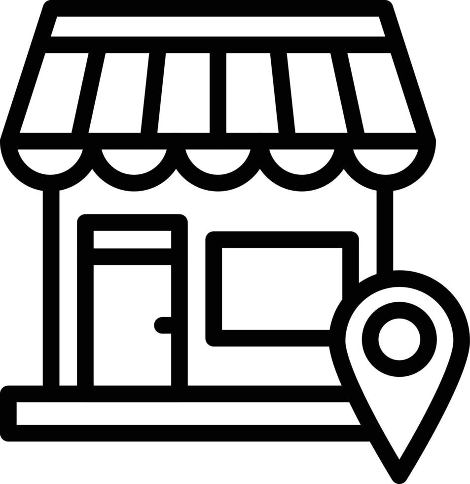 Store location Vector Icon Design Illustration 7607315 Vector Art at