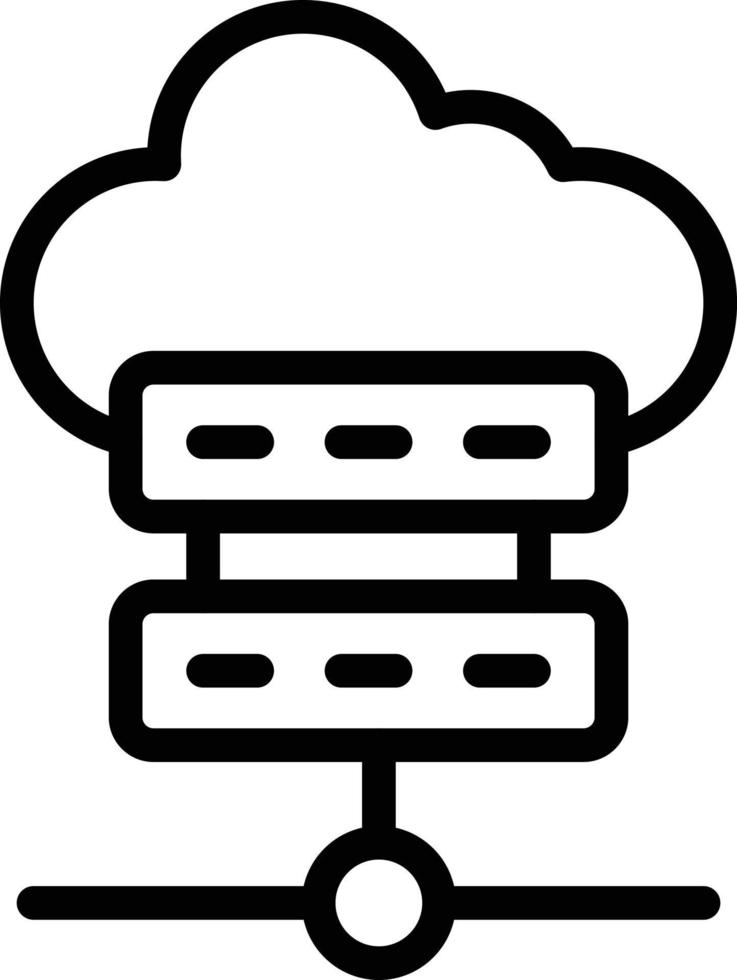 Cloud server Vector Icon Design Illustration