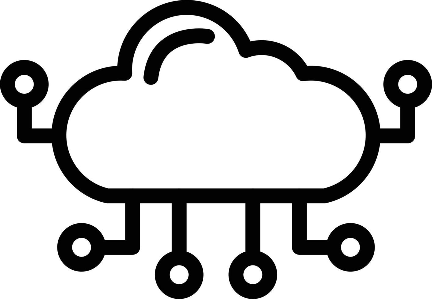 Cloud computing Vector Icon Design Illustration