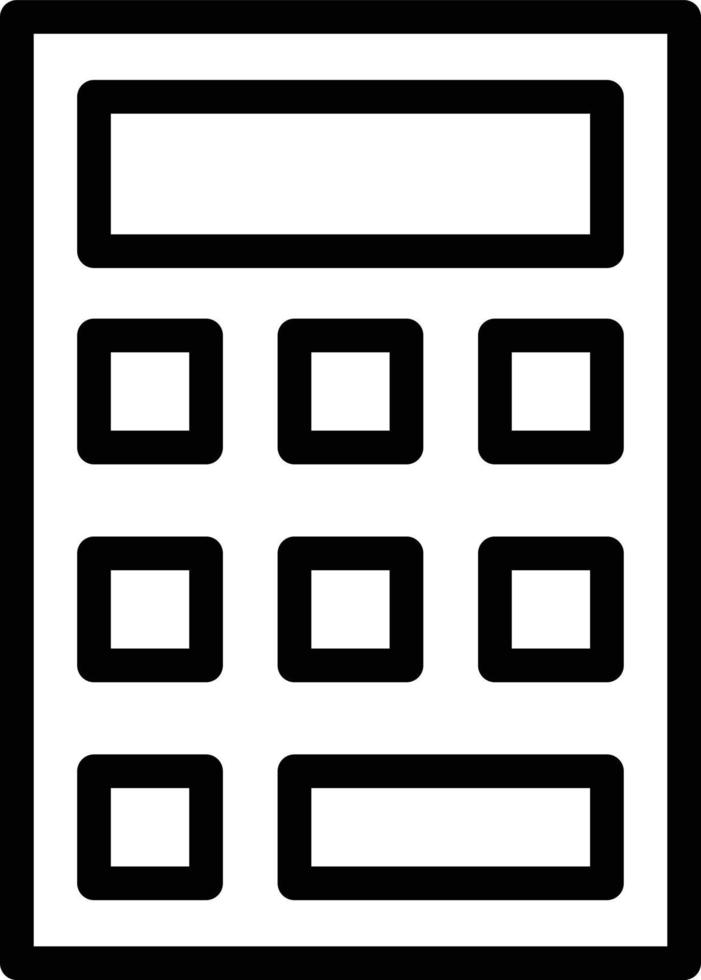 ilustración de diseño de icono de vector de calculadora