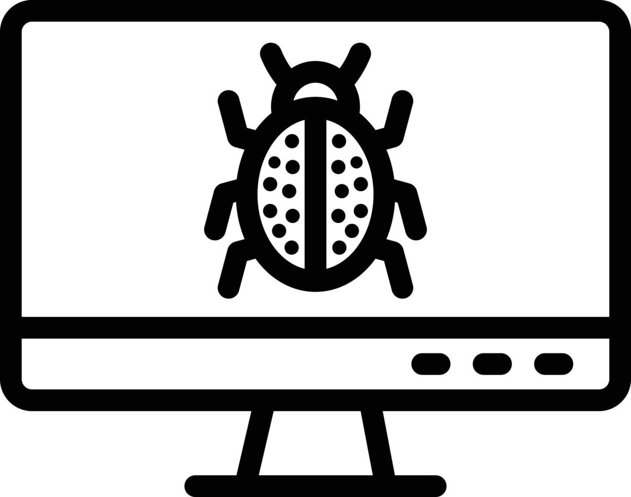ilustración de diseño de icono de vector de depuración