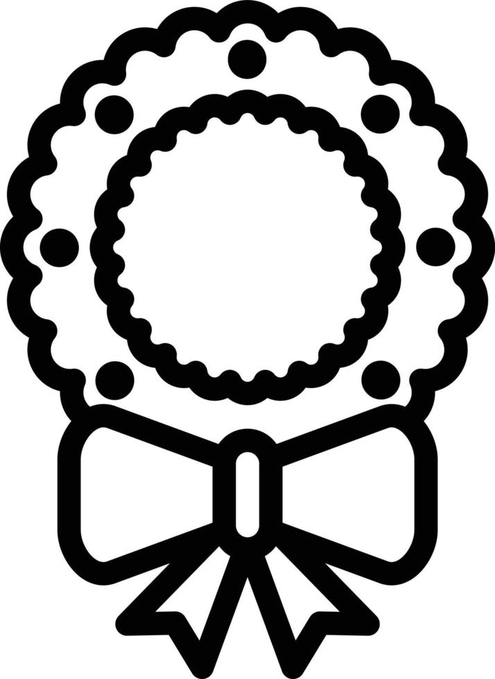 Wreath Vector Icon Design Illustration