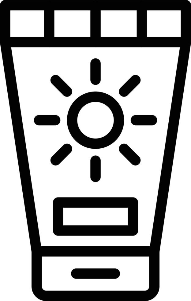 Sunscreen Vector Icon Design Illustration