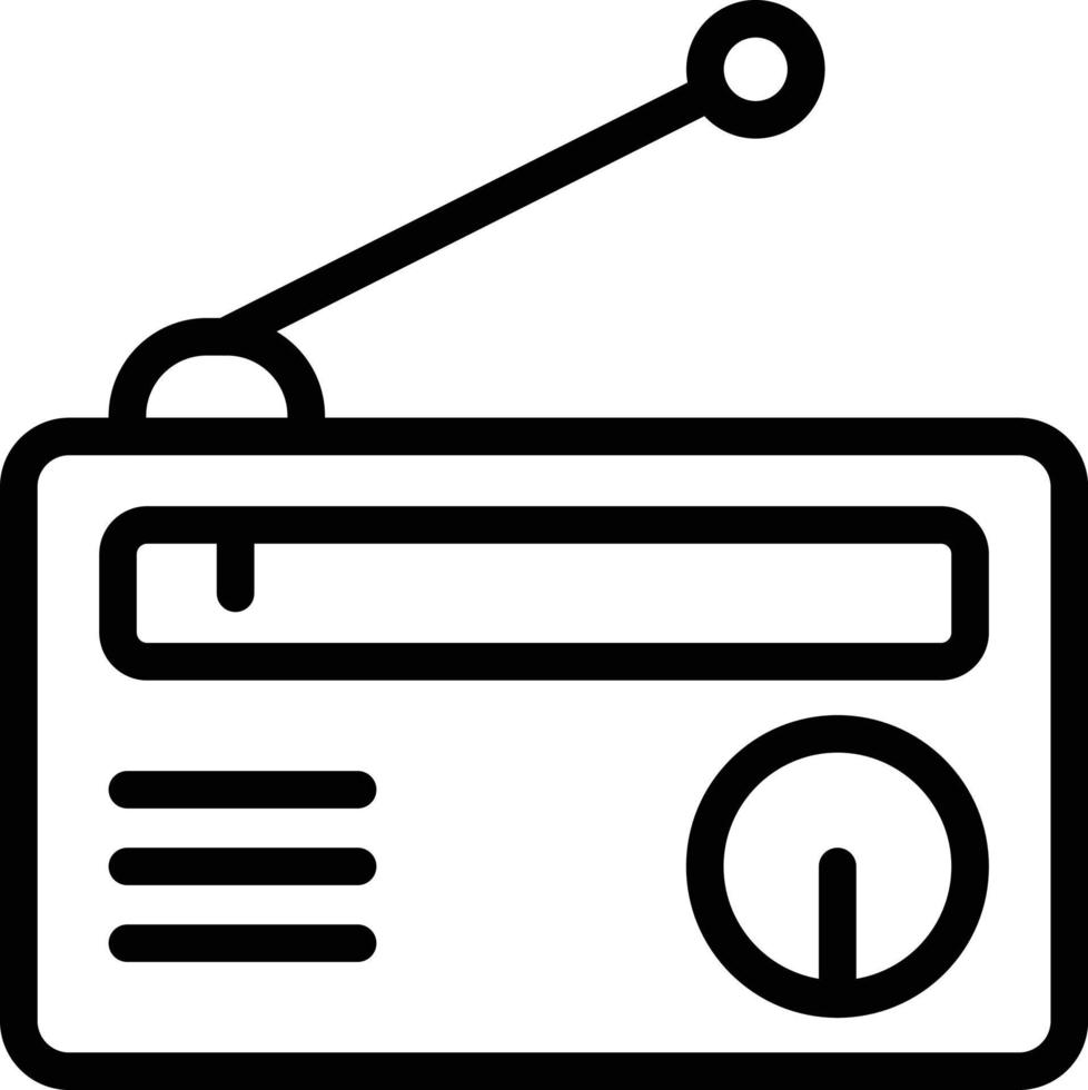 Radio Vector Icon Design Illustration