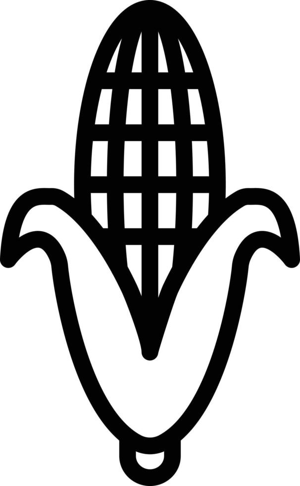 ilustración de diseño de icono de vector de maíz