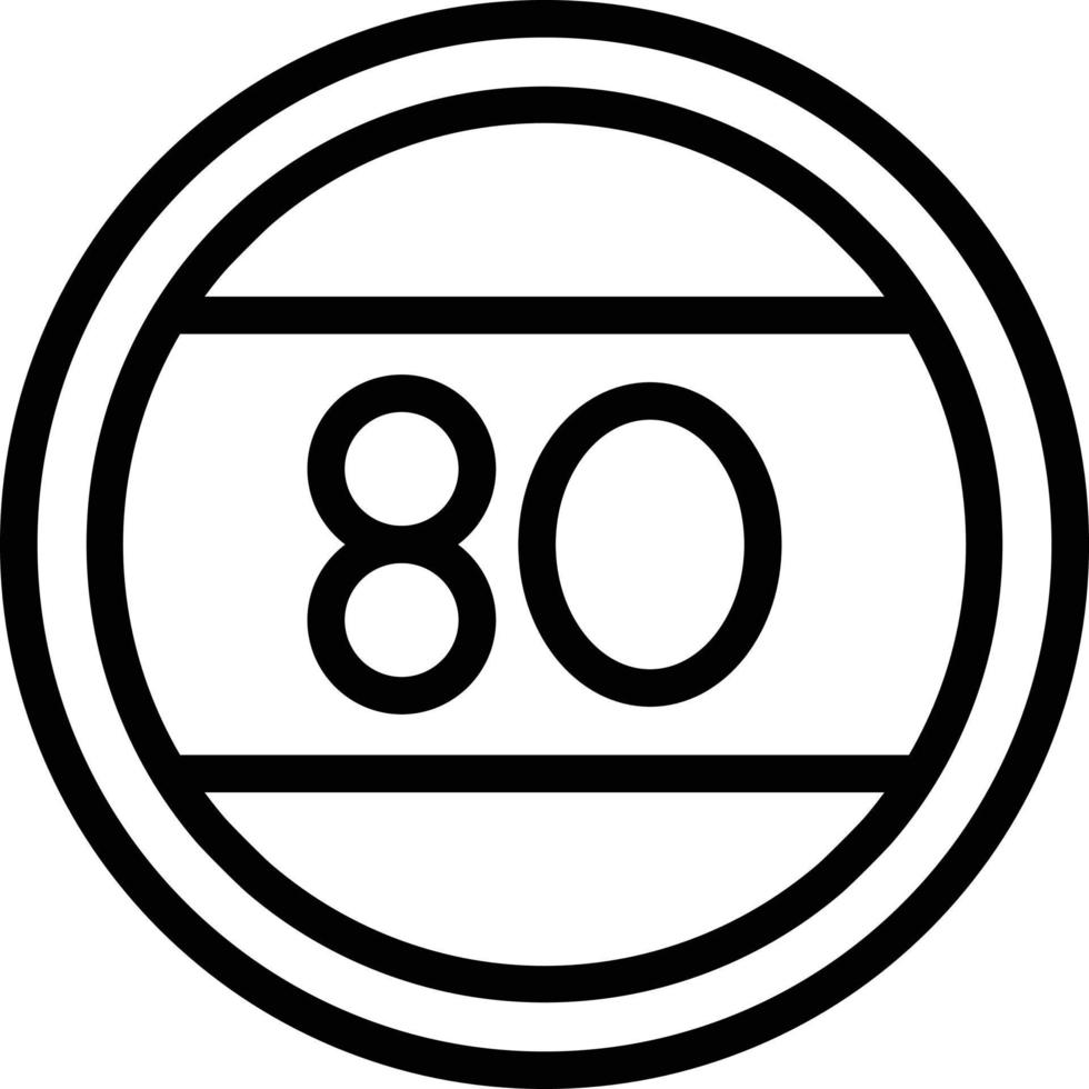 Speed limit Vector Icon Design Illustration