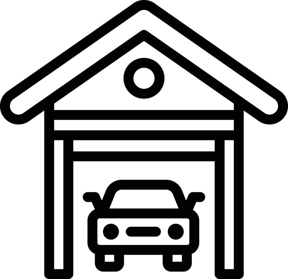 Garage Vector Icon Design Illustration