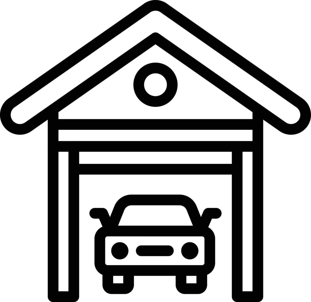 Garage Vector Icon Design Illustration