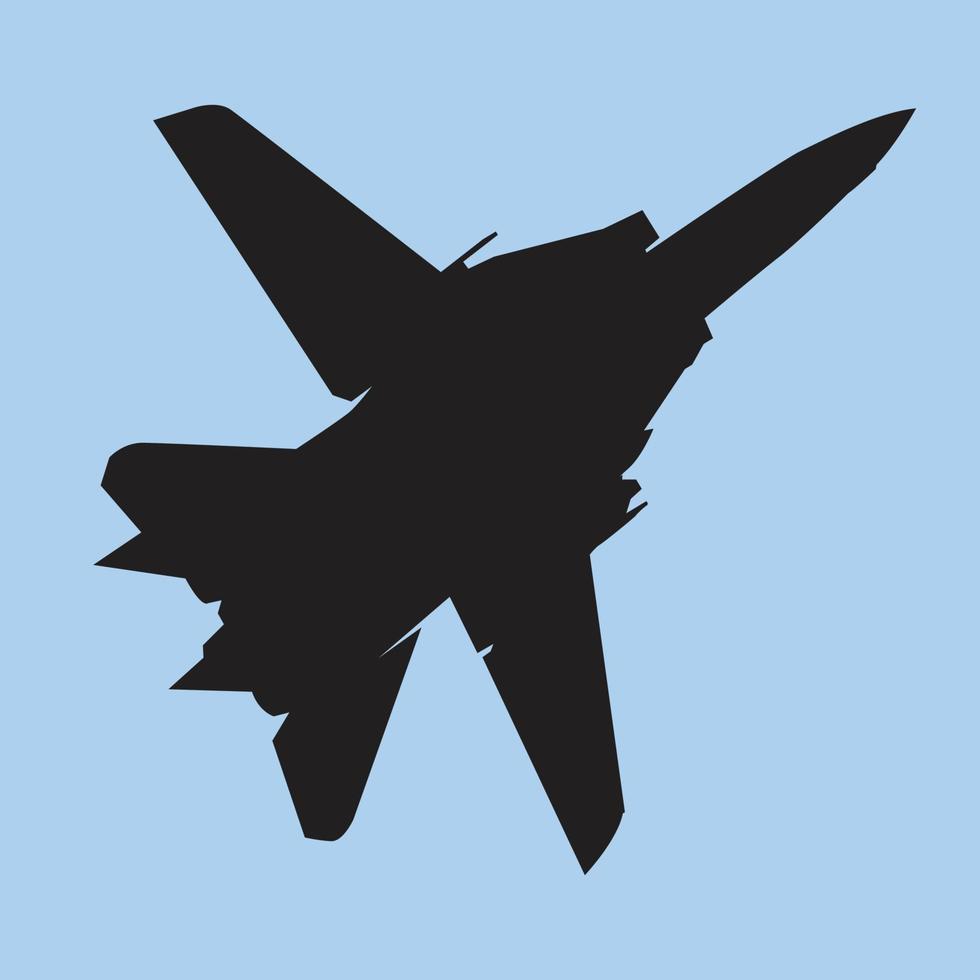 us military jet fighter silhouette vector design