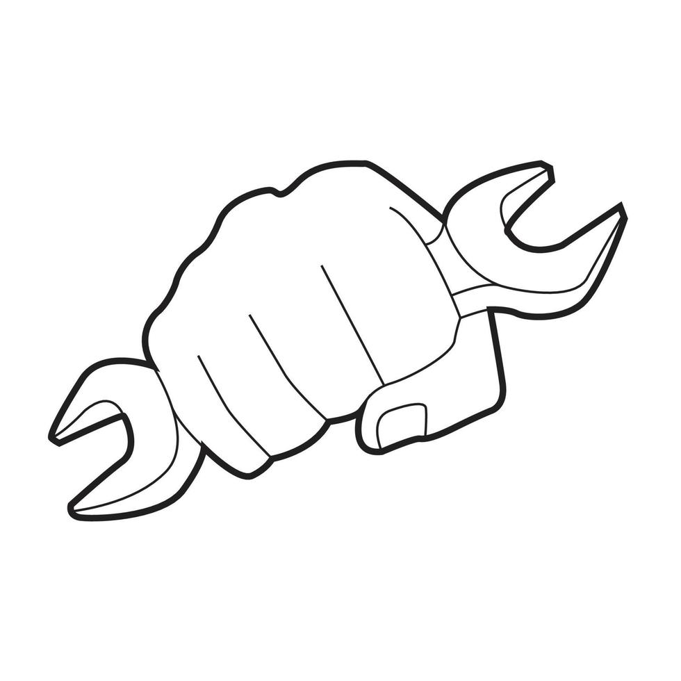 diseño de vector de llave de mano