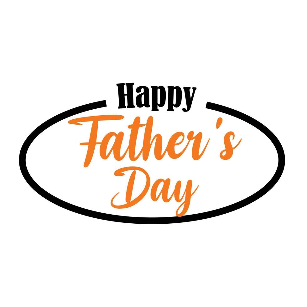 Happy Father's Day. Letter vector design