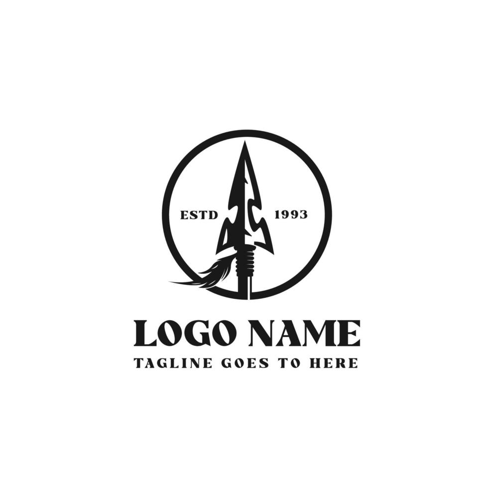 Spear Logo Design vector