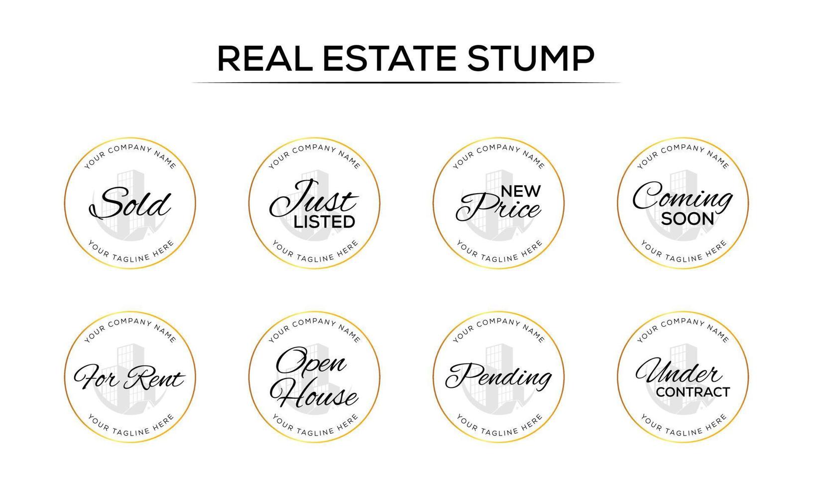 Real Estate Watermarks, Real Estate Badges, Realtor Logo, Sold