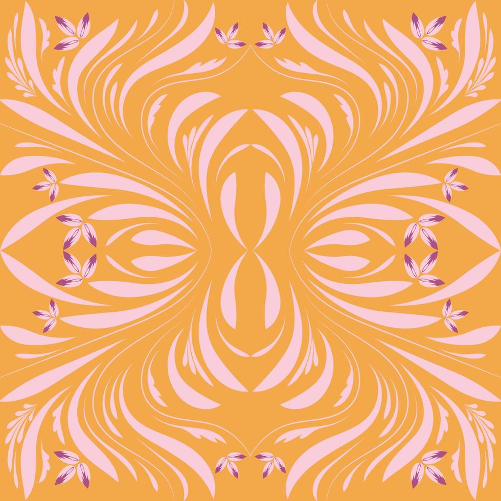 Folk flowers print Floral pattern Ethnic art vector