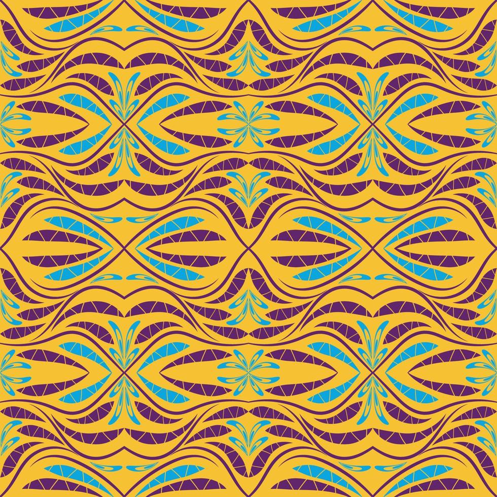 Folk flowers print Floral pattern Ethnic art vector