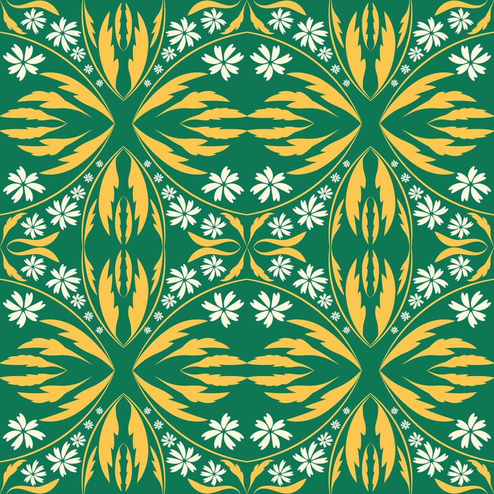 Folk flowers print Floral pattern Ethnic art vector