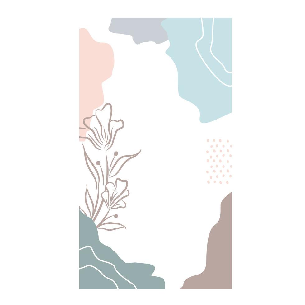 contemporary artistic abstract aesthetic background illustration vector