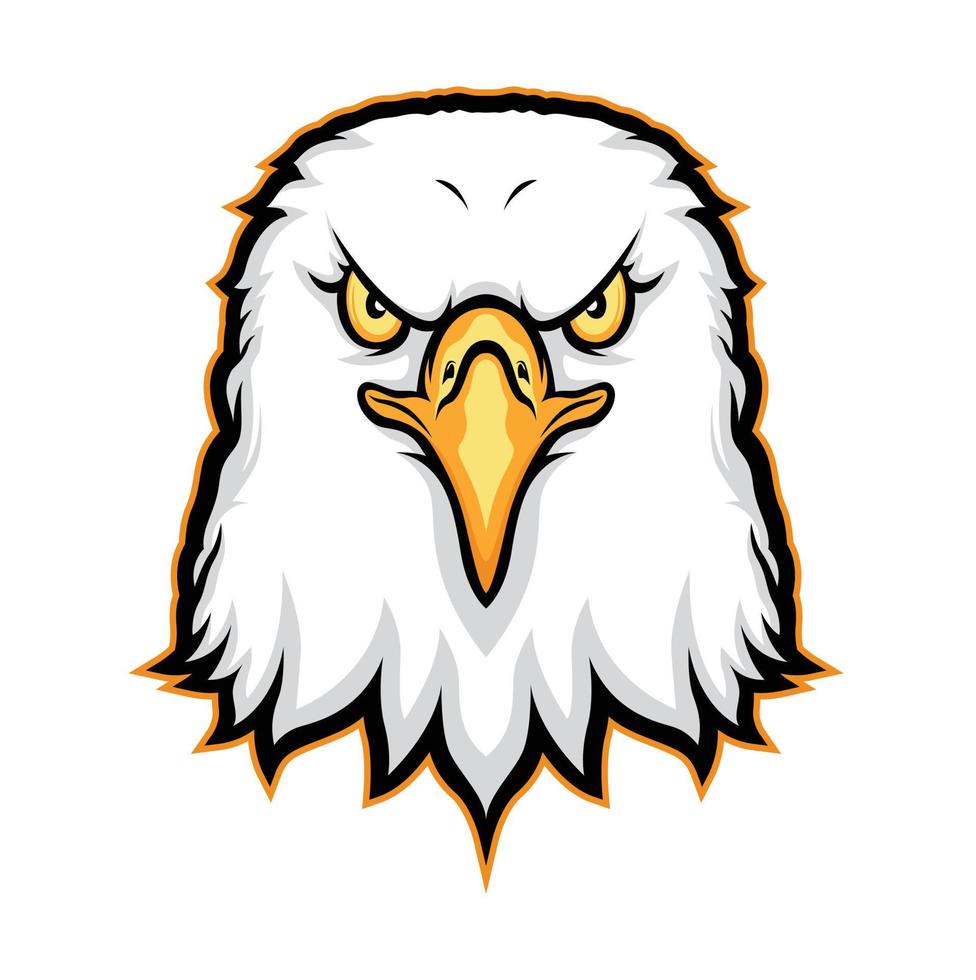 head eagle mascot for esports logo vector illustration