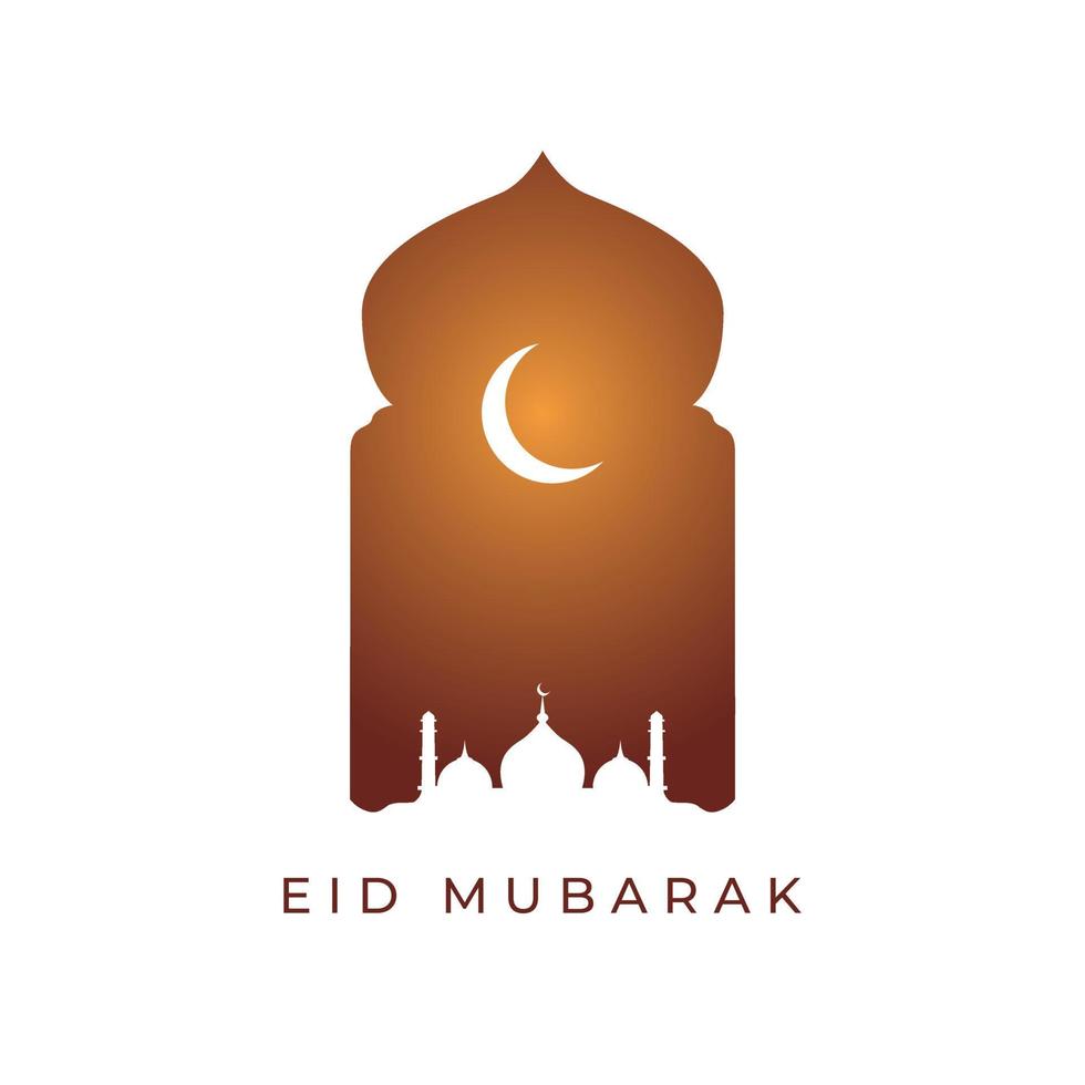 eid mubarak badges vector