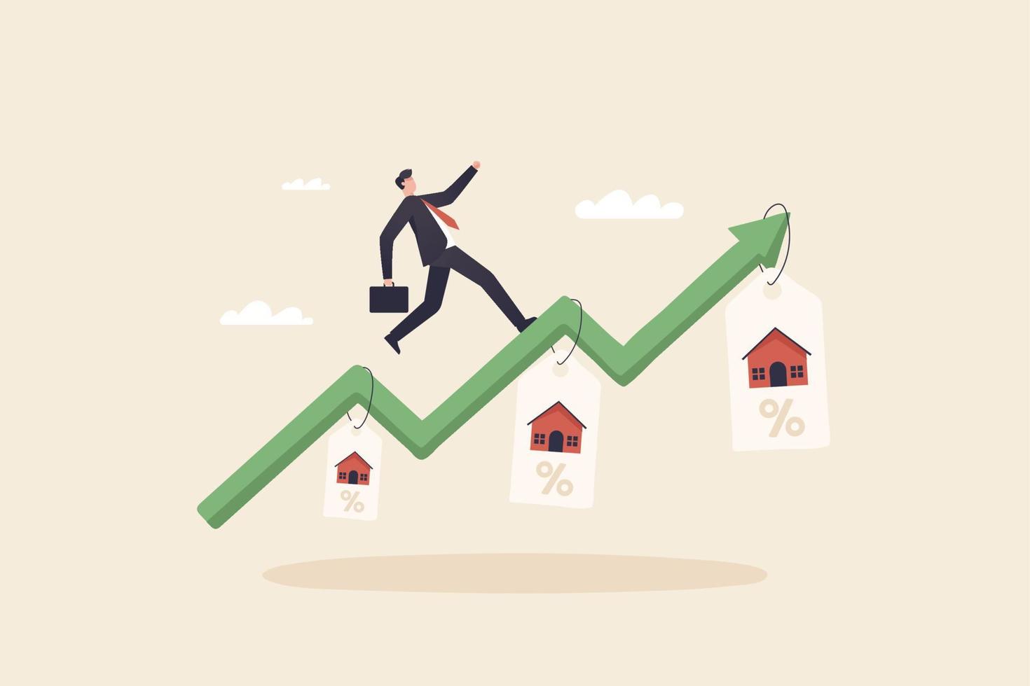 estate or property growth concept. vector