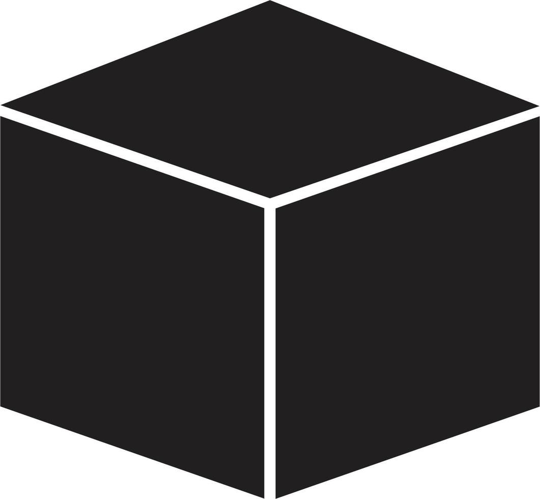 icono de cubo. signo de cubo vector