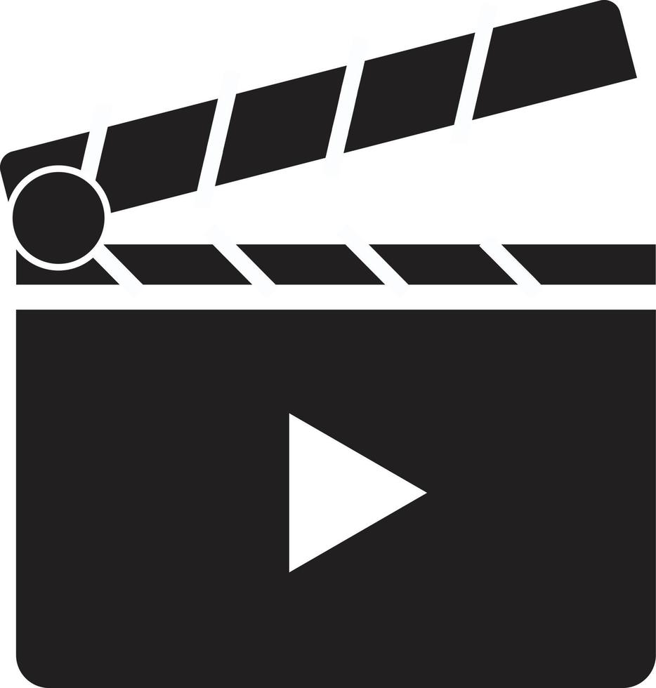 Clapper board icon on white background. Clapper board sign. vector