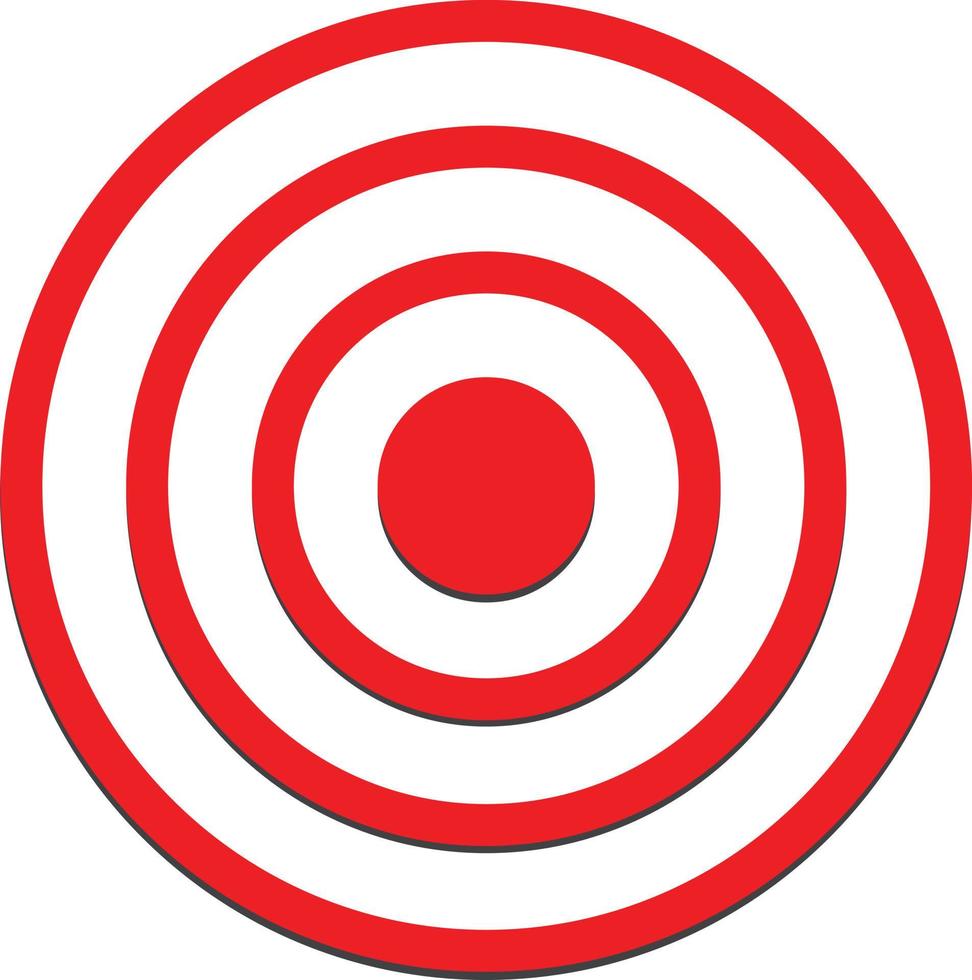 target icon on white background. target sign. vector