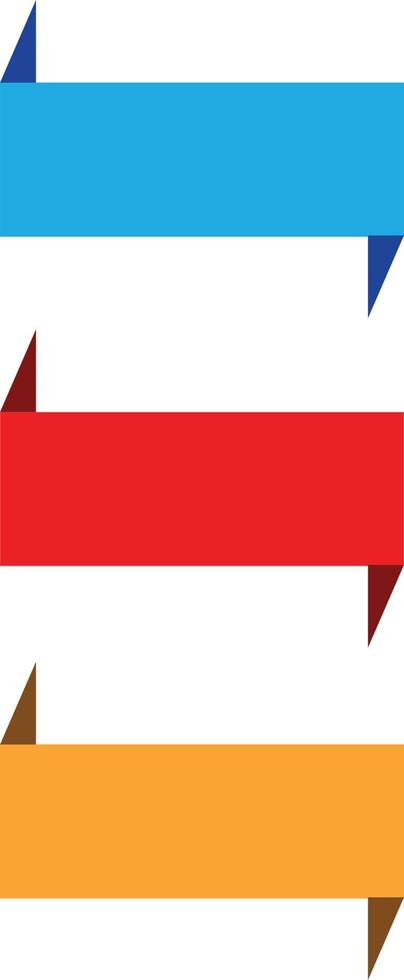 set ribbon banner on white background.  blue ribbon banner sign. vector