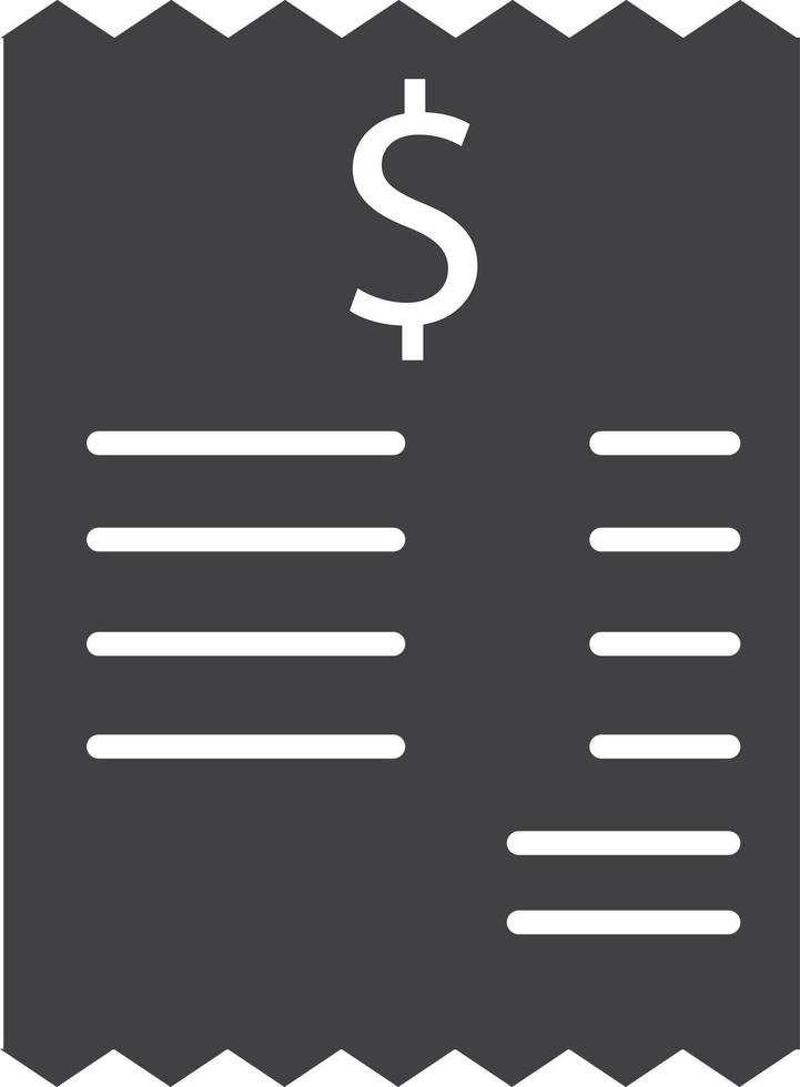 bill dollar icon. bill symbol. invoice sign. vector