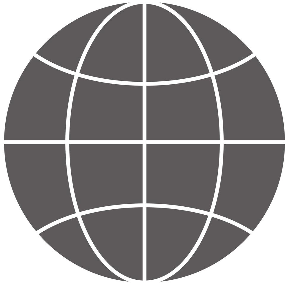 Globe icon on white background. flat style. Globe sign. Globe symbol. vector