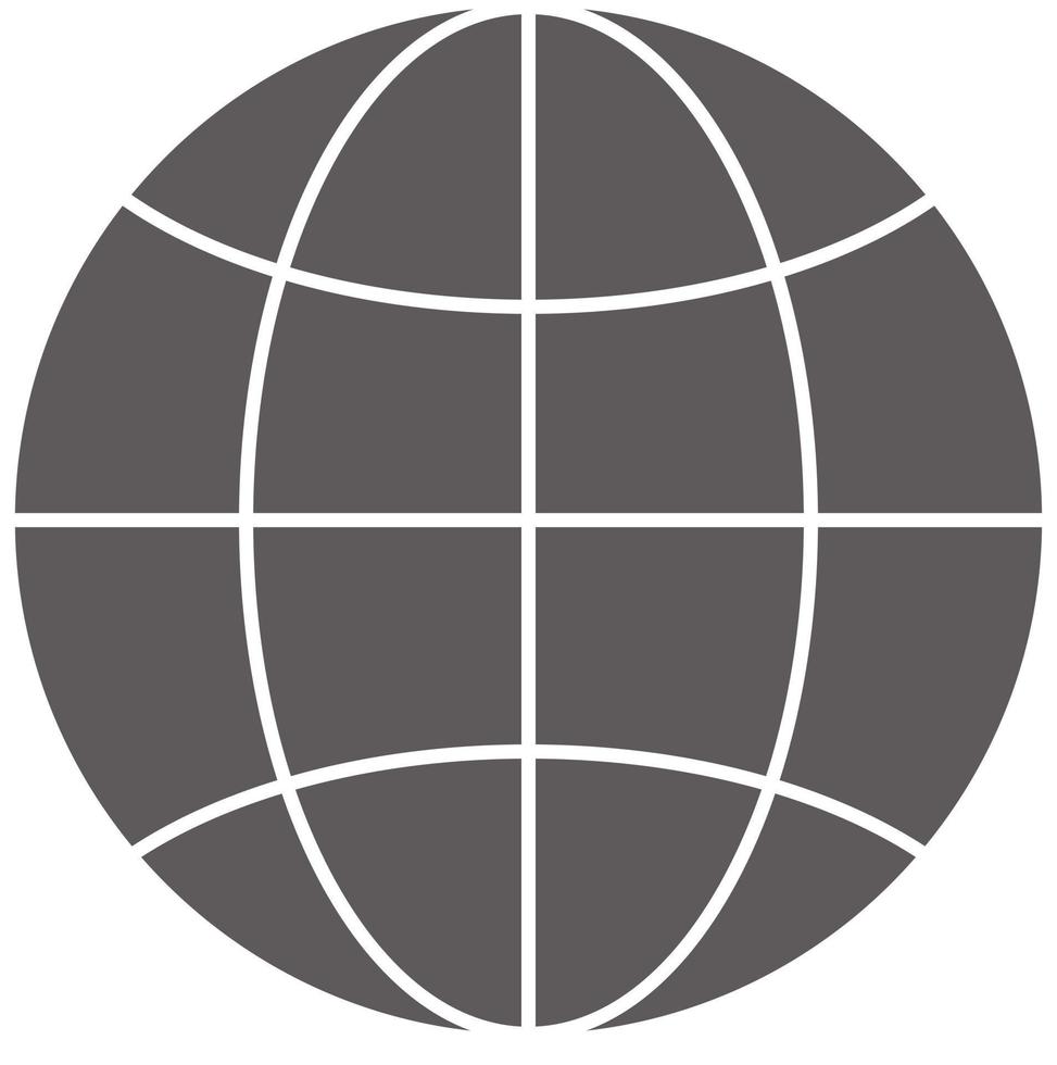 Globe icon on white background. flat style. Globe sign. Globe symbol. vector