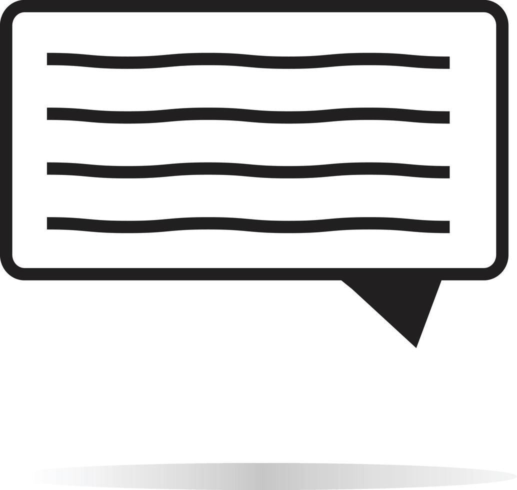 message icon. message sign. chat icon symbol. vector