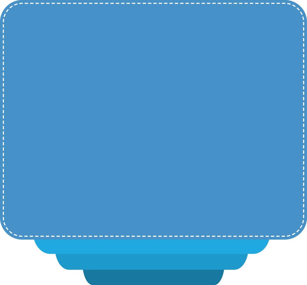 blue banner. blue empty retro ribbon banner. vector