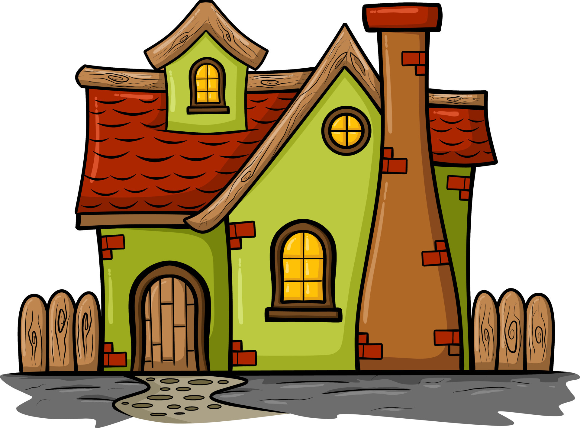 Old house illustration 7609135 Vector Art at Vecteezy