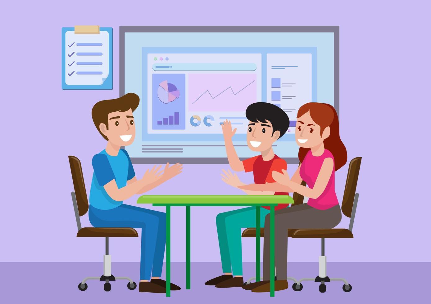 financial advisory concept Used for web banners, infographics. vector