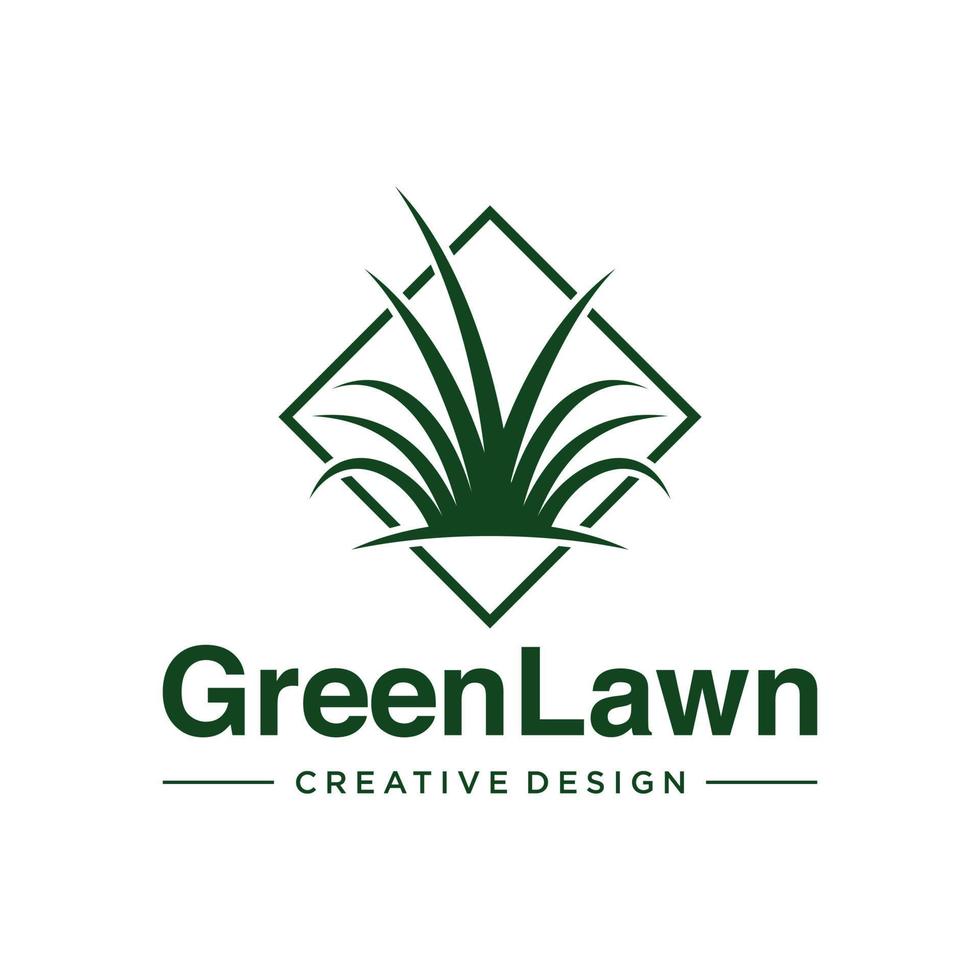 Lawn Care Logo. Lawn Services Logo Vector Template