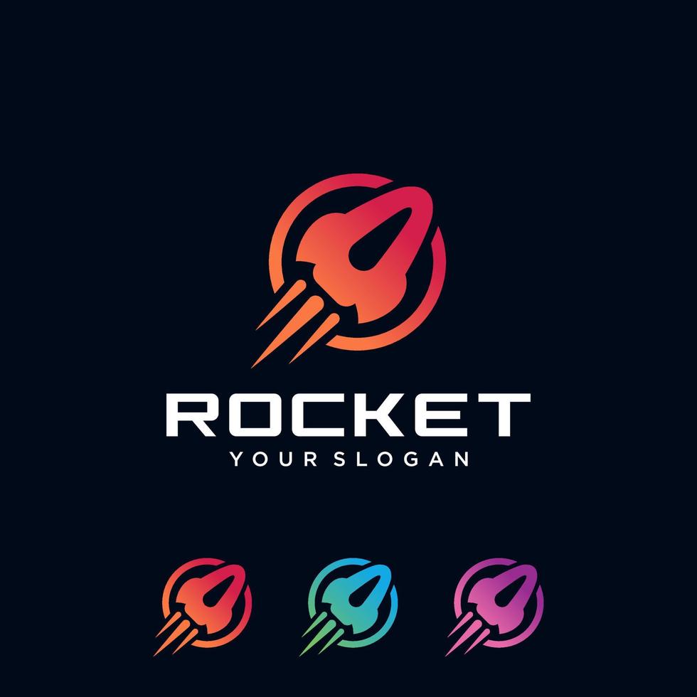 Rocket Logo Icon Vector Template