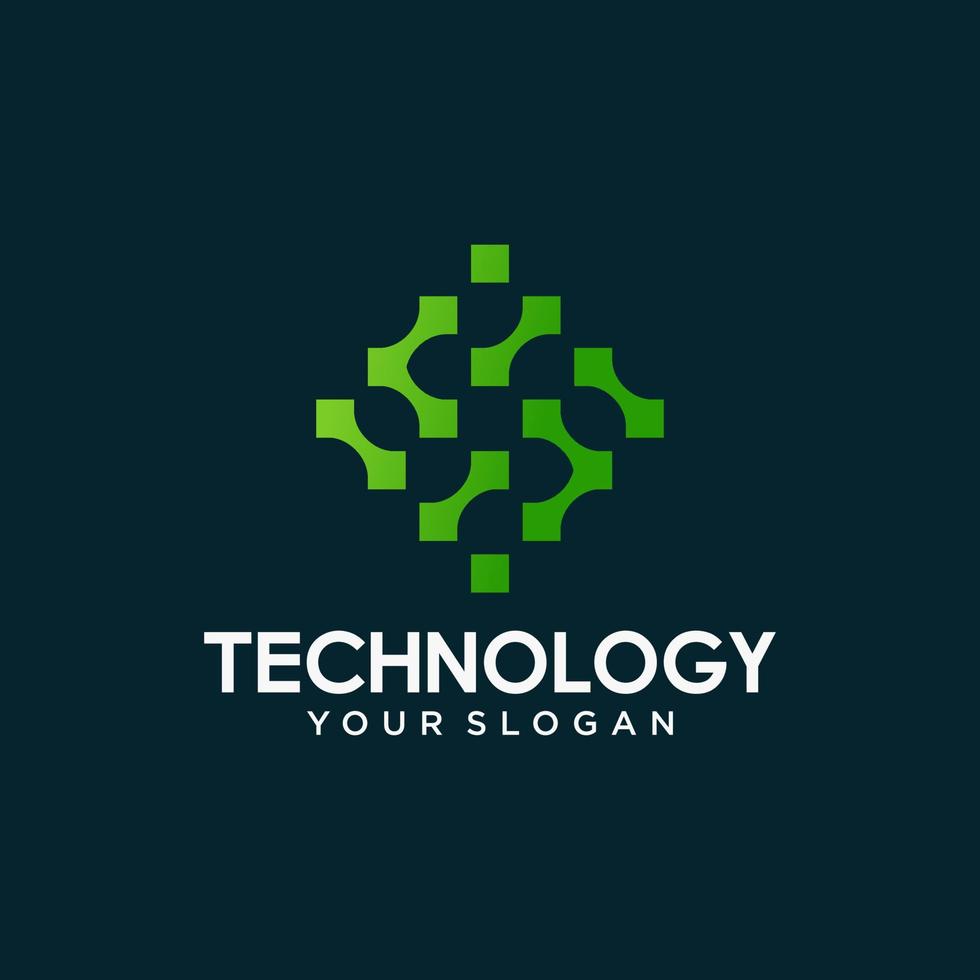 Abstract technology logo template vector icon