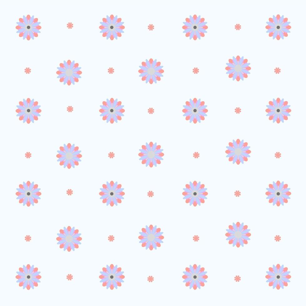 Seamless floral pattern background. Cute floral pattern on a white background vector