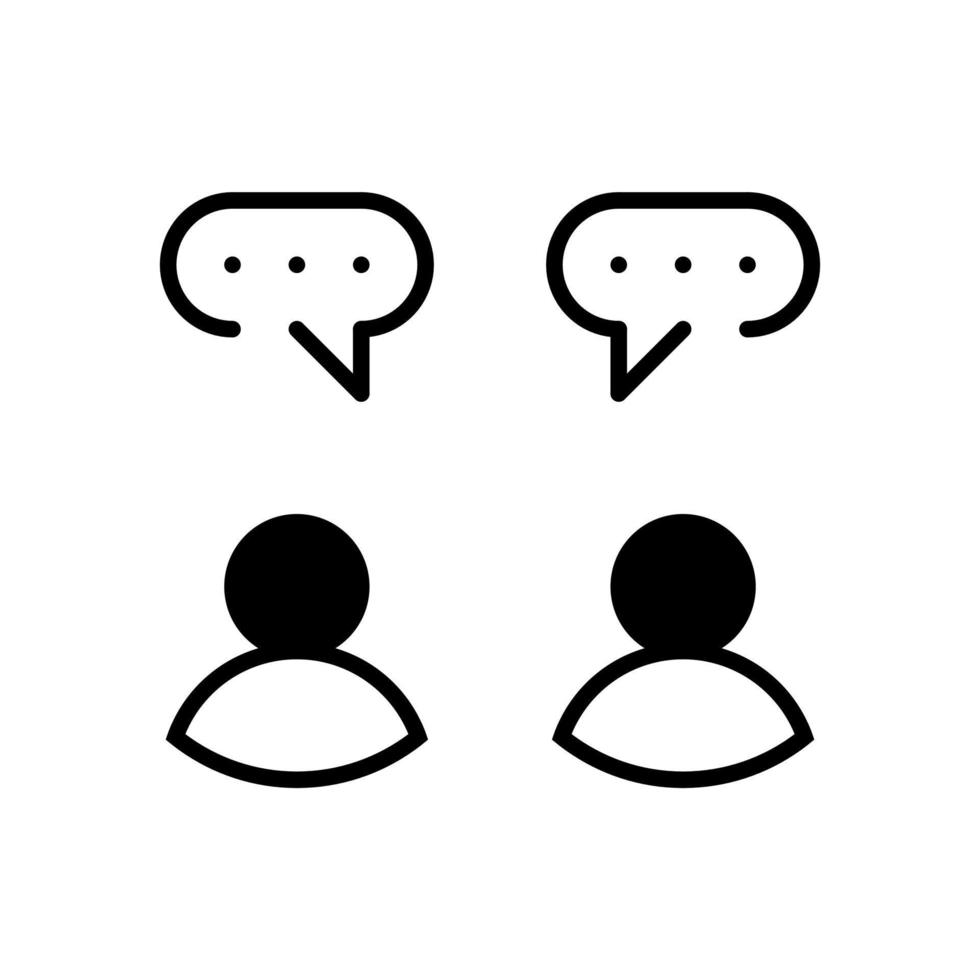 Chat vector illustration. Message bubble icon, design for chating