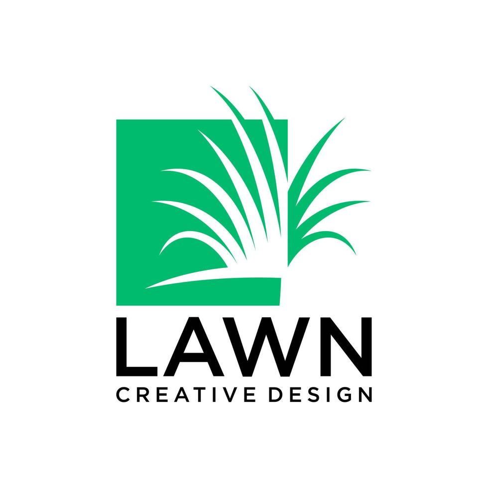 Lawn Care Logo. Lawn Services Logo Vector Template