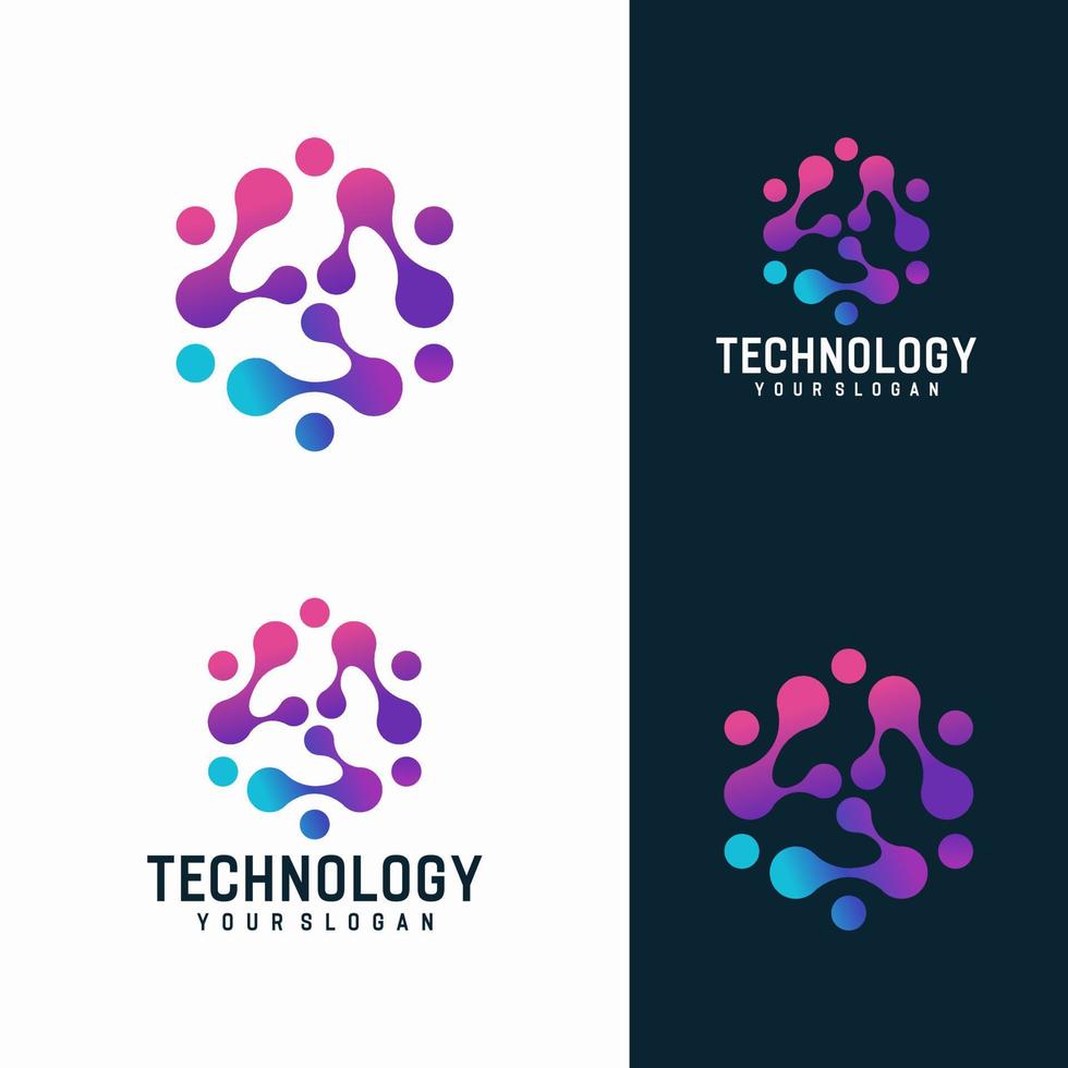 Abstract technology logo template vector icon