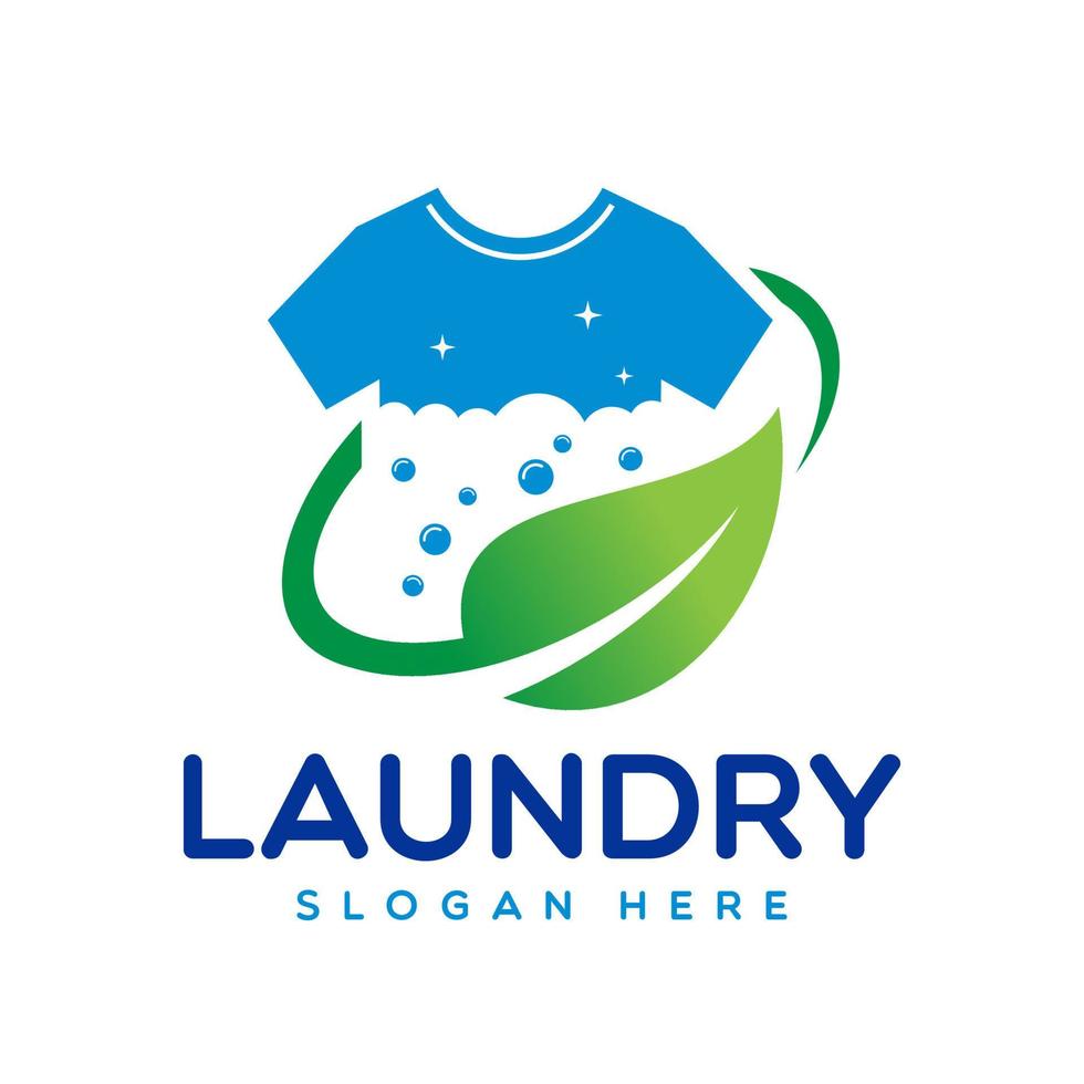 Laundry Logo Design Vector Template, Emblem, Concept Design, Creative Symbol, Icon
