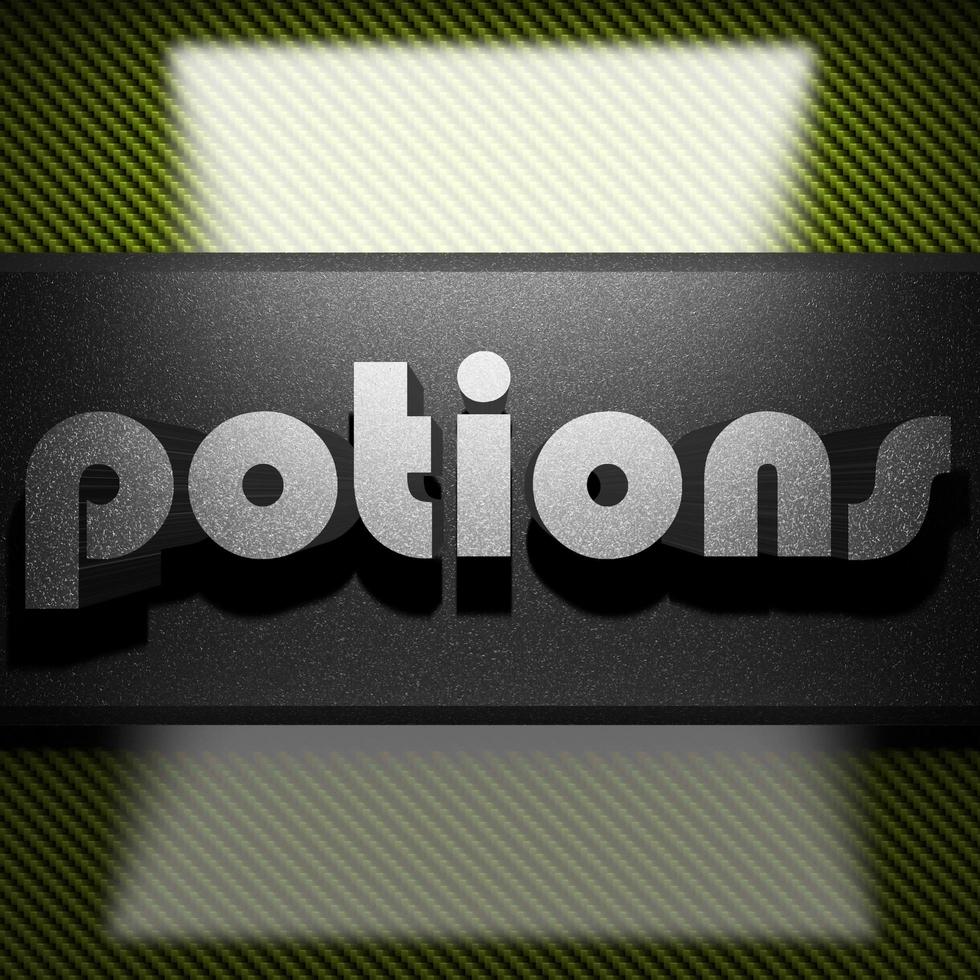 potions word of iron on carbon photo