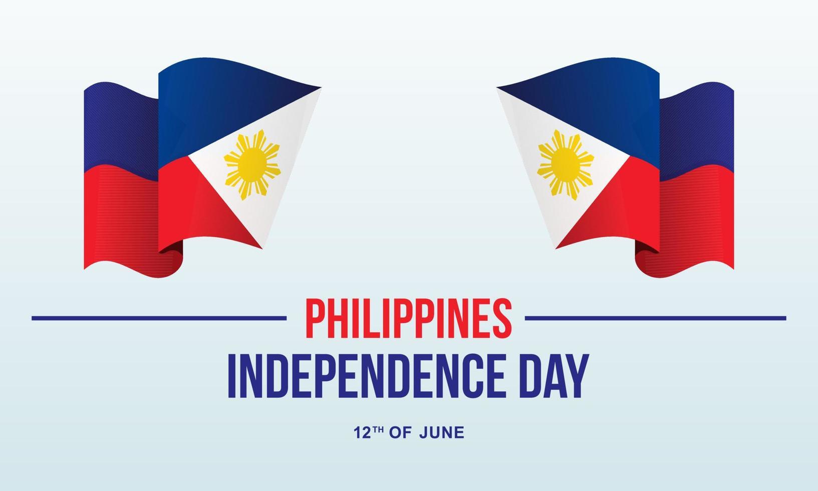 plantilla de vector del día de la independencia de filipinas