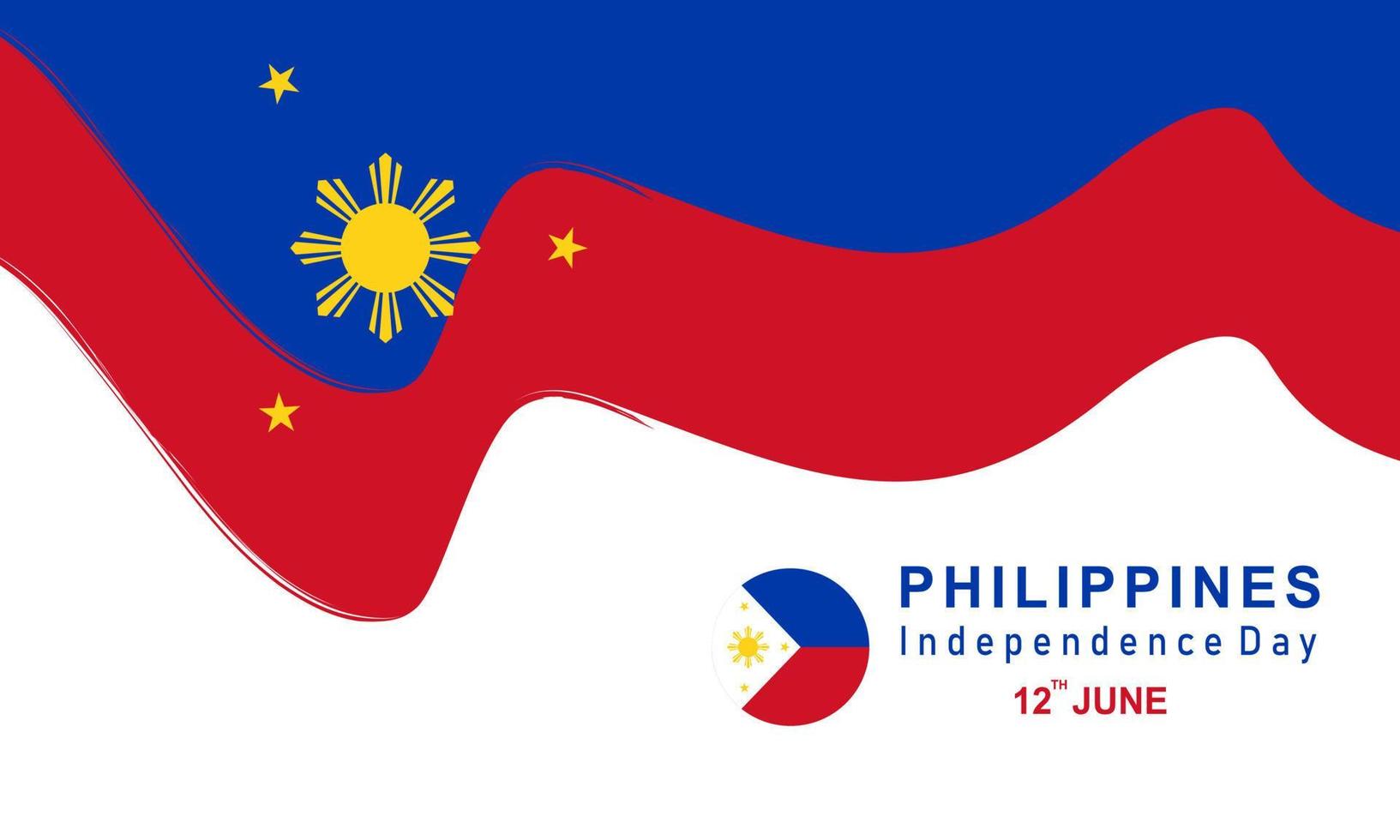 plantilla de vector del día de la independencia de filipinas
