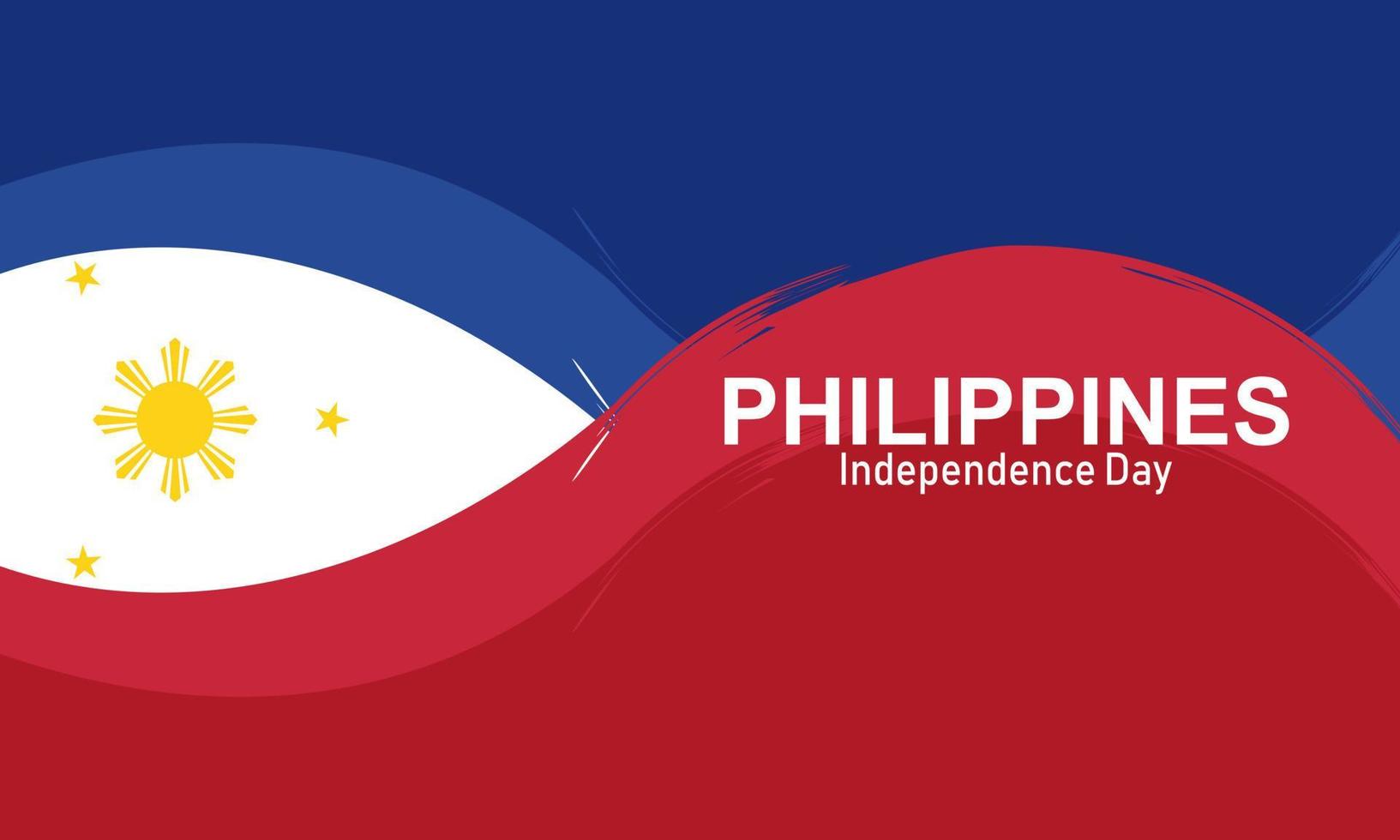 Philippines independence day vector template