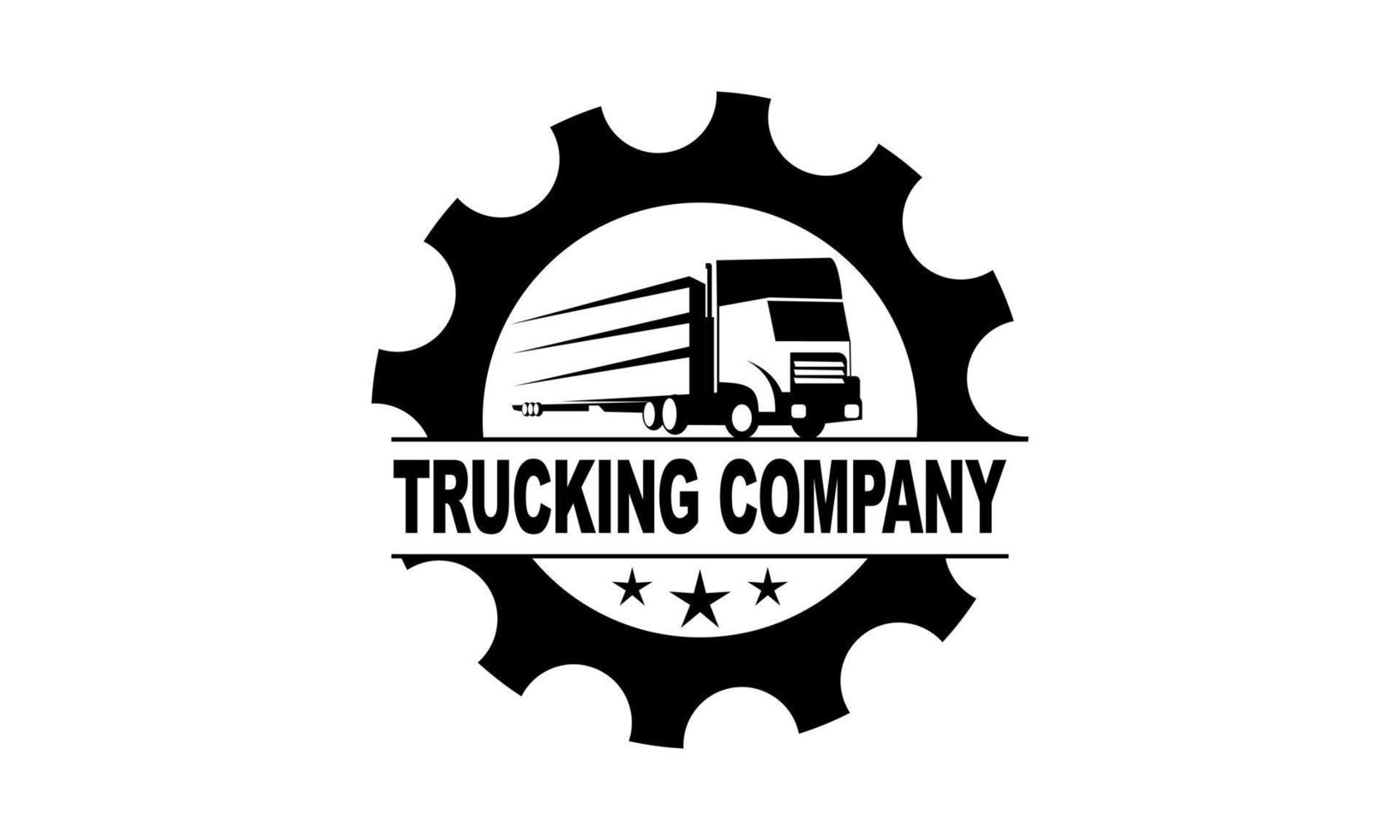 Trucking company logo. Emblem logo concept vector