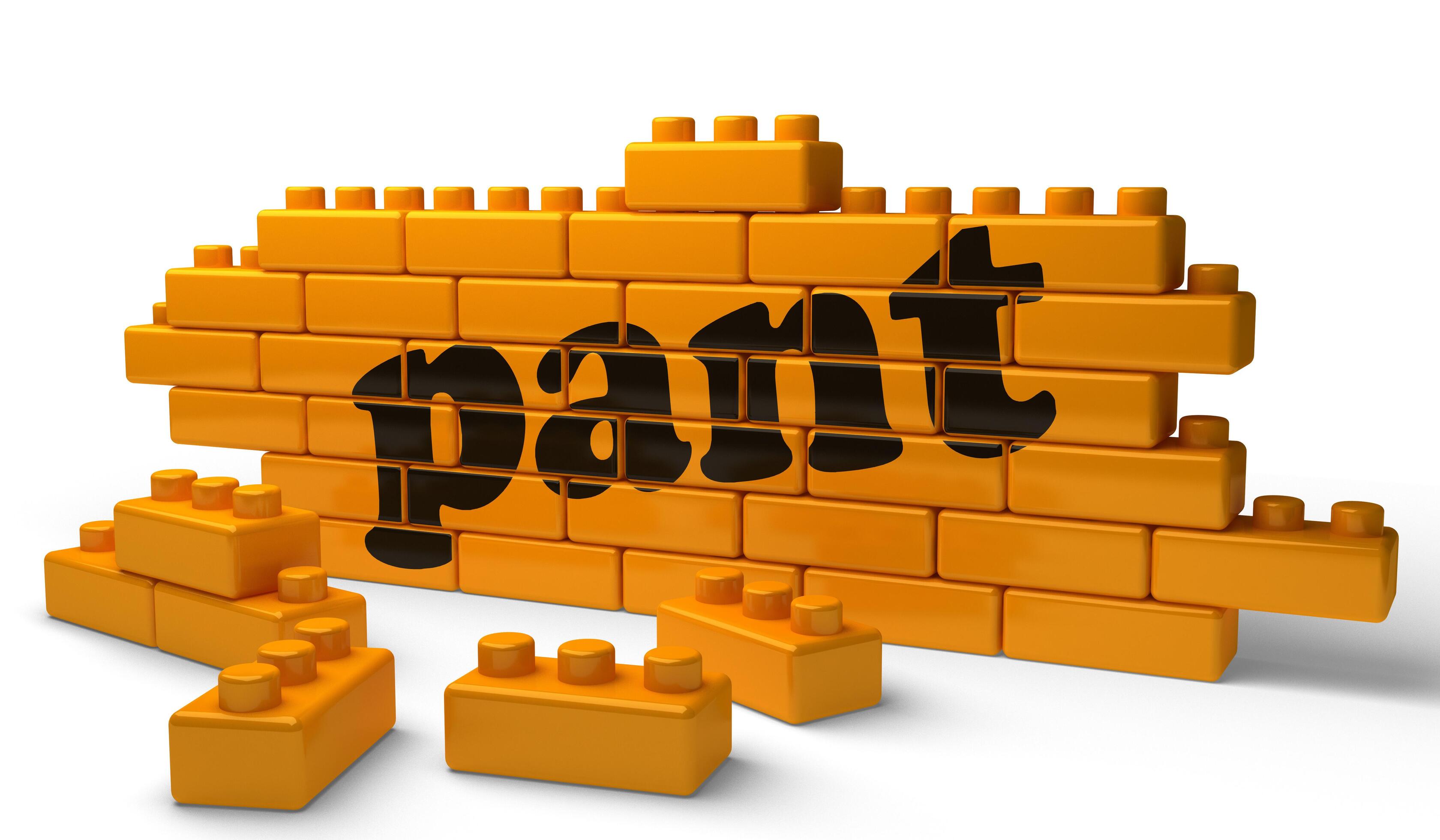 pant word on yellow brick wall 7612764 Stock Photo at Vecteezy