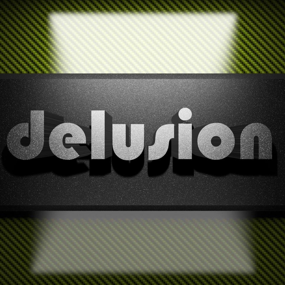 delusion word of iron on carbon photo